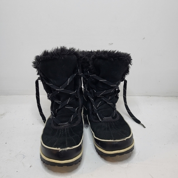 Sorel Black Winter Boot Size 8 - Picture 2 of 12